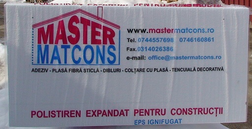 Polistiren expandat 8 cm , EPS 80 MASTER MATCONS ( 14,5 kg/m3 ) , Bax 3 m2