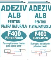F400 FLEXO ROCK Adeziv flexibil de culoare alba , pentru placari cu piatra naturala si marmura la interior si exterior , Sac 25 kg