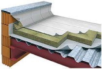 Vata 10 cm ROCKWOOL Monrock Max E DUAL DENSITY pentru acoperis tabla - tip terasa , m2
