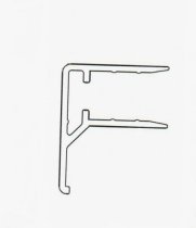 PROFIL F ALUMINIU POLICARBONAT 16 mm , 6000 mm , BUC
